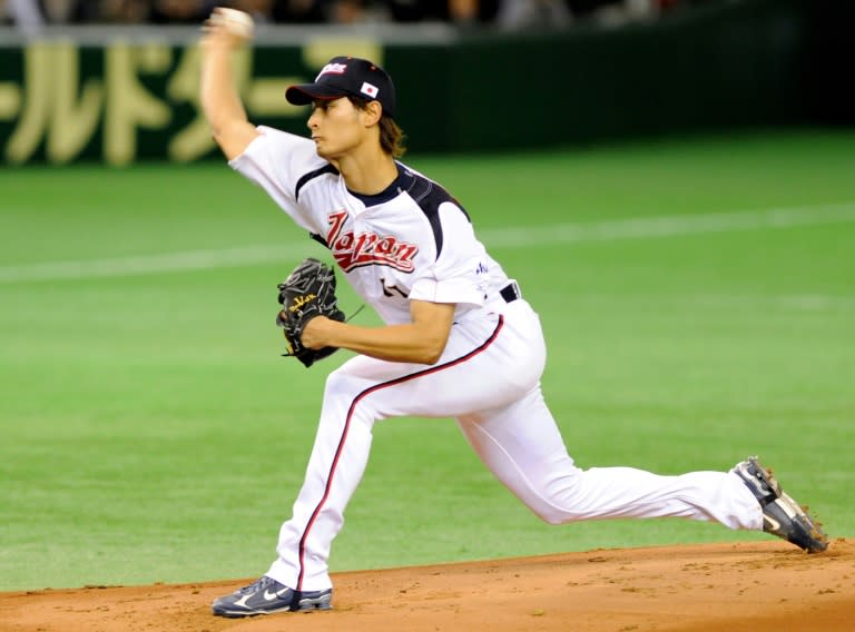 Japan's half-Iranian Yu Darvish is a pitcher for the Chicago Cubs