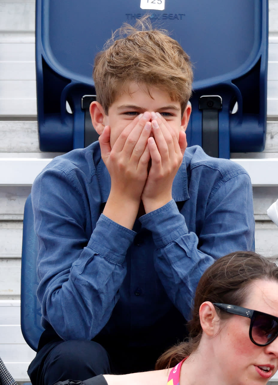 BIRMINGHAM, UNITED KINGDOM - AUGUST 02: (EMBARGOED FOR PUBLICATION IN UK NEWSPAPERS UNTIL 24 HOURS AFTER CREATE DATE AND TIME) James, Viscount Severn watches the England v India Women's hockey match during the 2022 Commonwealth Games at the University of Birmingham Hockey & Squash Centre on August 2, 2022 in Birmingham, England. (Photo by Max Mumby/Indigo/Getty Images)