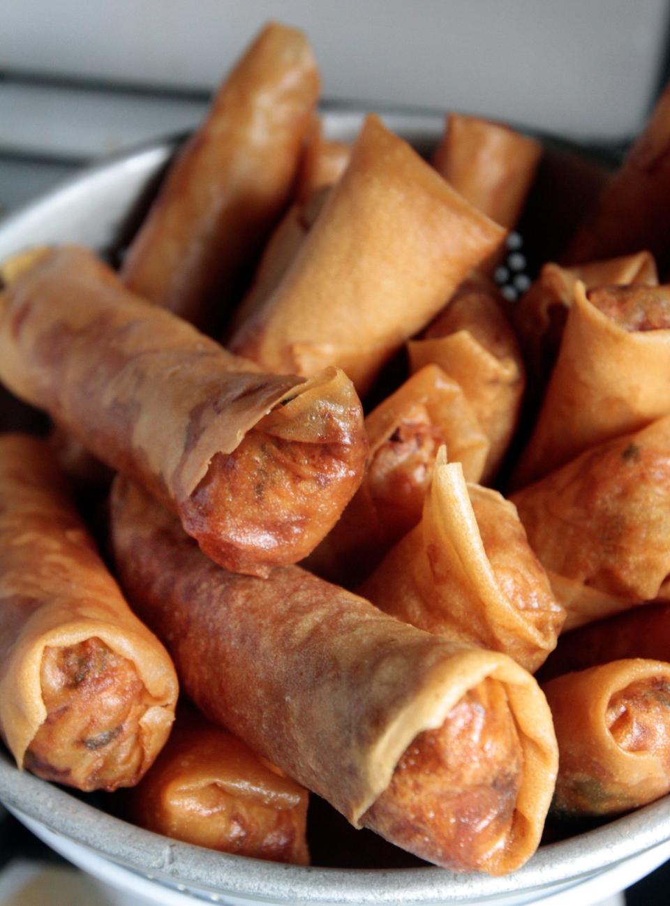 Homemade egg rolls will be sold as part of a fundraiser for a  Providence Hmong church.