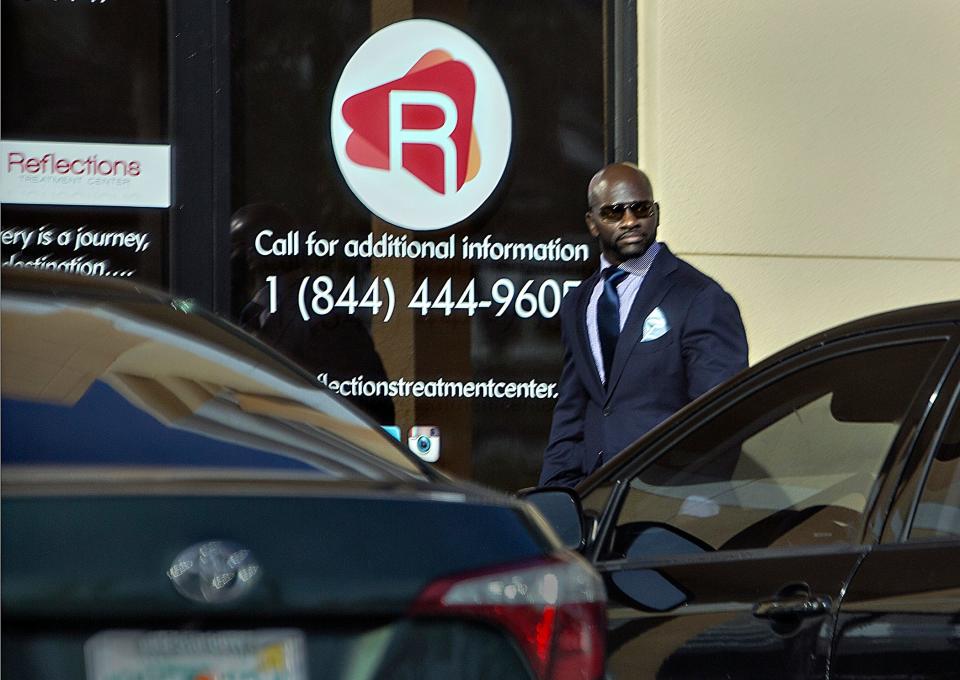 Sober home and treatment operator Kenneth Chatman in front of one of his treatment centers in 2015. Convicted of pimping his female patients, he was sentenced to 27 years in prison. His attorney argued that his activities were tacitly endorsed by the Department of Children and Families, which licensed and regulated his treatment centers. The year before his conviction, DCF allowed him to open a second treatment center, in Lake Worth.