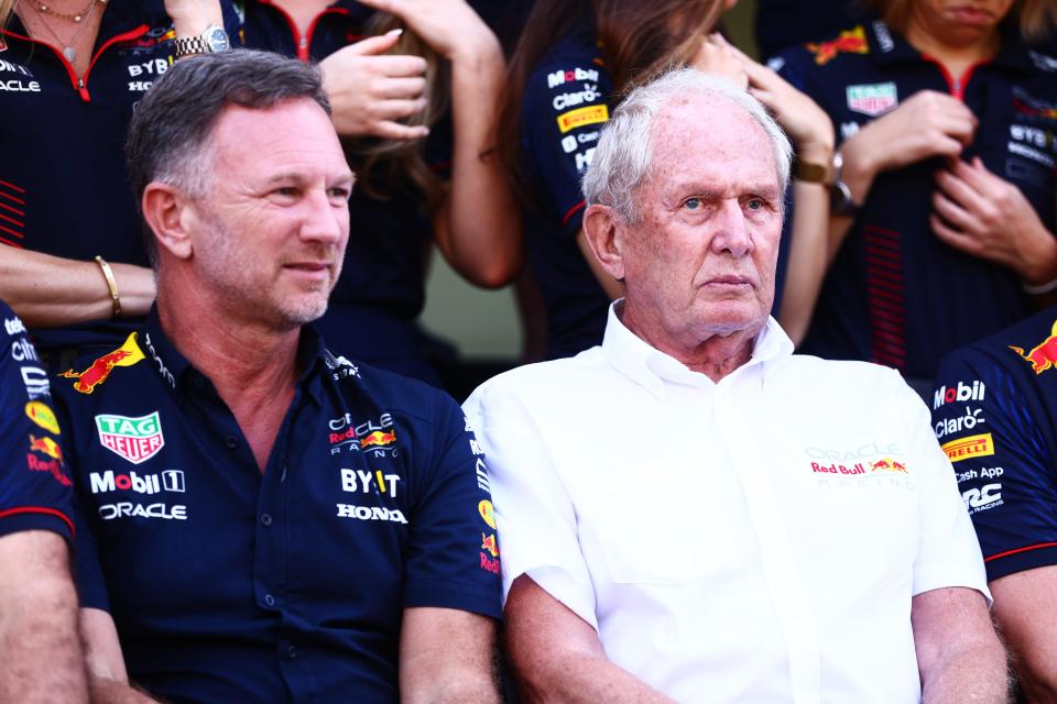 Helmut Marko (right) has worked alongside Horner since Red Bull Racing’s inception in 2005 (Getty Images)
