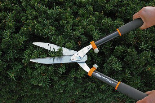 2) Fiskars Power Lever 8-Inch Hedge Shears