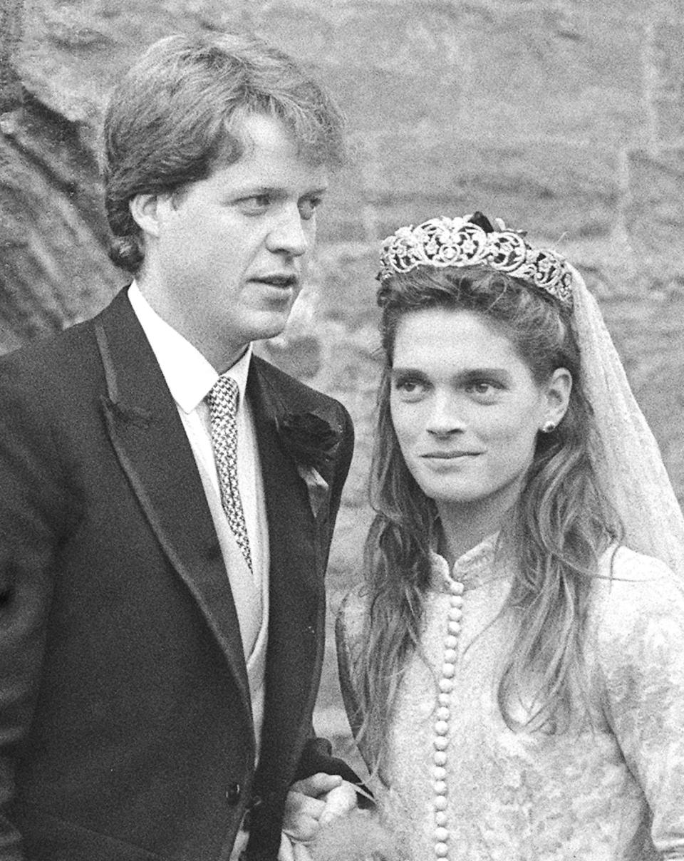 Charles Spencer and Victoria Lockwood on their wedding day