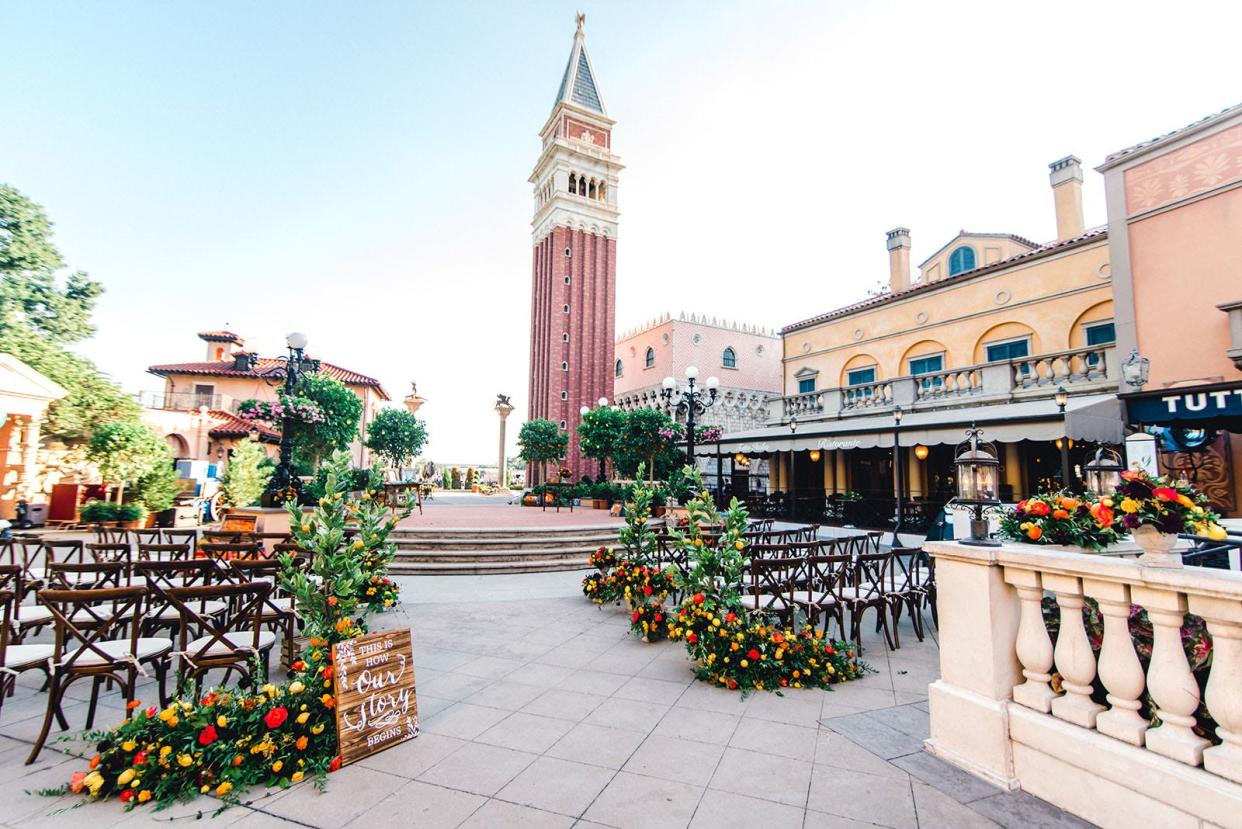 EPCOT's World Showcase offers multiple wedding venues with international flair.