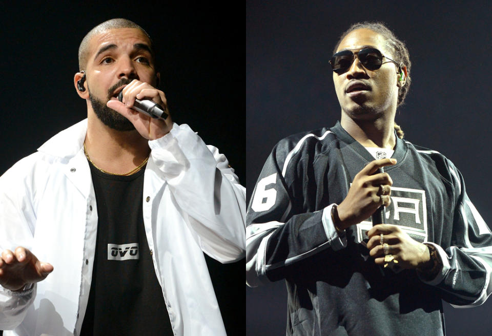 Drake and Future share a nomination for Favorite Album–Rap/Hip-Hop for their chart-topping collaboration, What a Time to Be Alive.