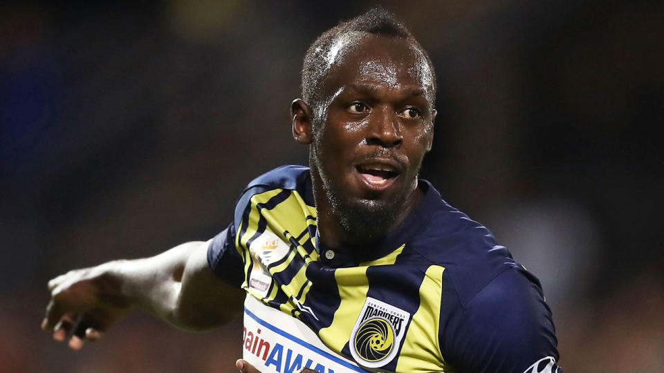 Usain Bolt has reportedly been offered a contract by the Central Coast Mariners. Pic: Getty