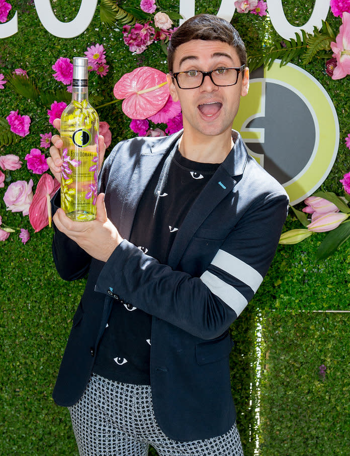 Designer Christian Siriano teamed up with Ecco Domani to create a limited-edition bottle design for their Pinot Grigio.