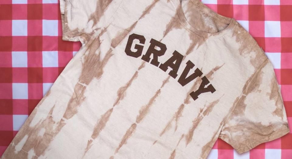 The t-shirt has been soaked in gravy. [Photo: Kentucky for Kentucky]