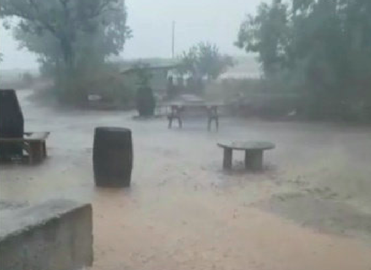 Haywood Cider Farm in St Mabyn near Wadebridge, Cornwall, was hit by flash floods.