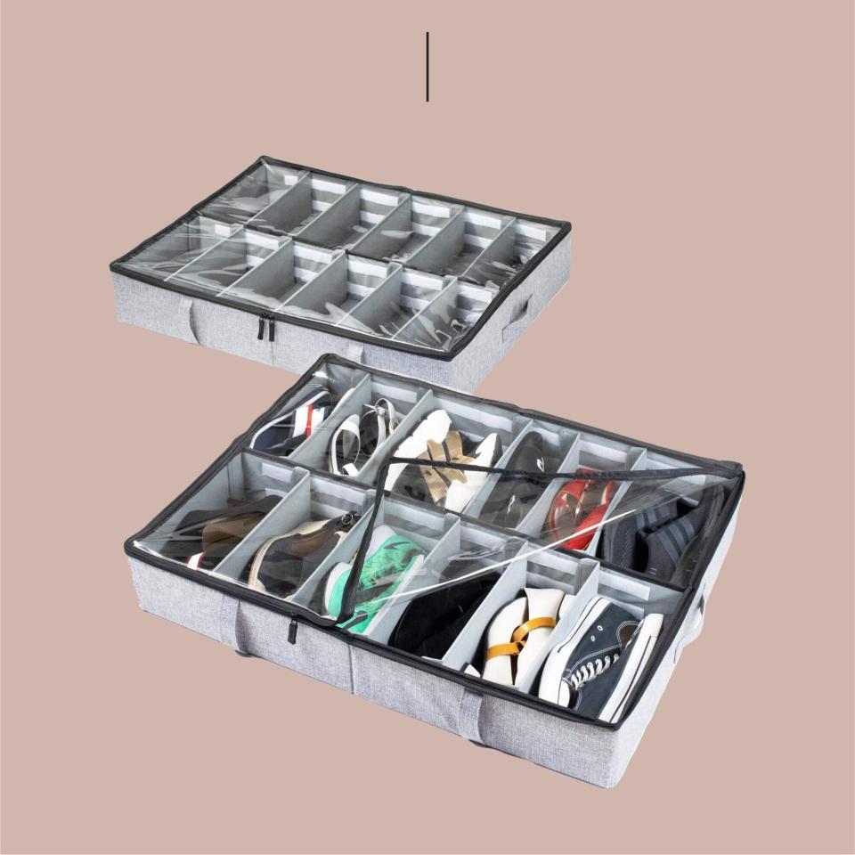 storageLAB Under Bed Shoe Storage Organizer