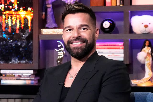 <p>Charles Sykes/Bravo</p> Ricky Martin on 'Watch What Happens Live' on March 21, 2024