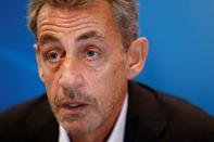 Former French President Sarkozy meets the readers of his latest book in Paris