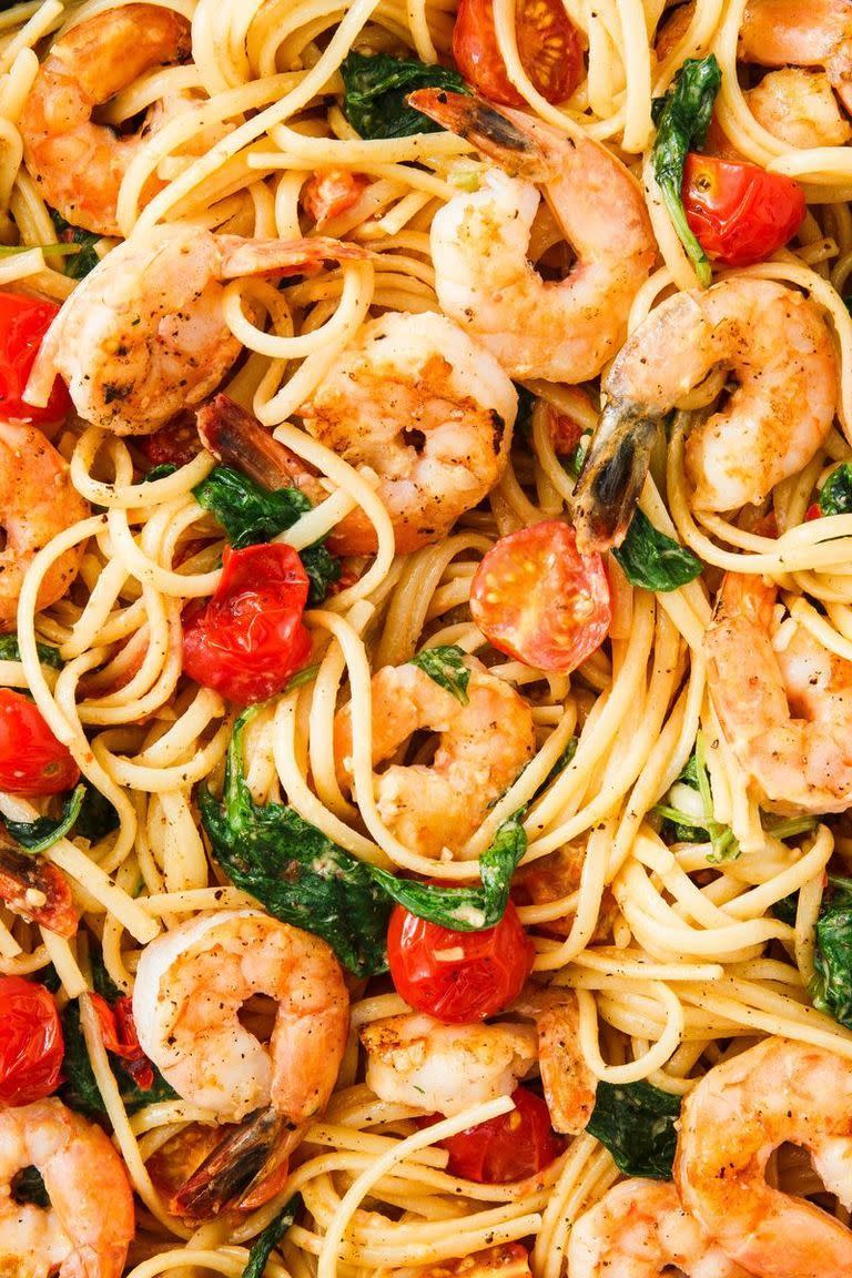 Creamy Prawn Linguine