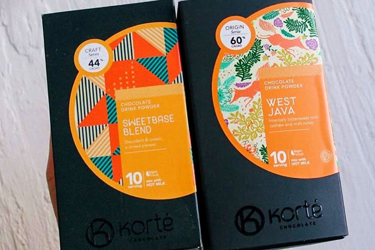 Korté Chocolate offers higher quality drinking chocolate targeted at discerning consumers — Pictures courtesy of Korté Chocolate