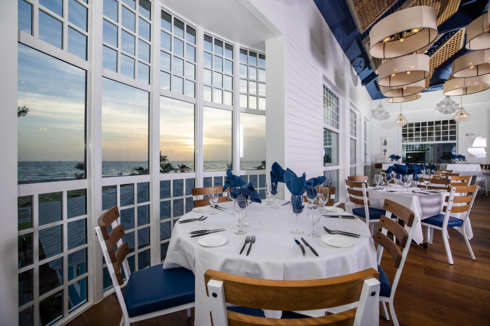 Crow's Nest Steakhouse has stunning views of the Gulf.