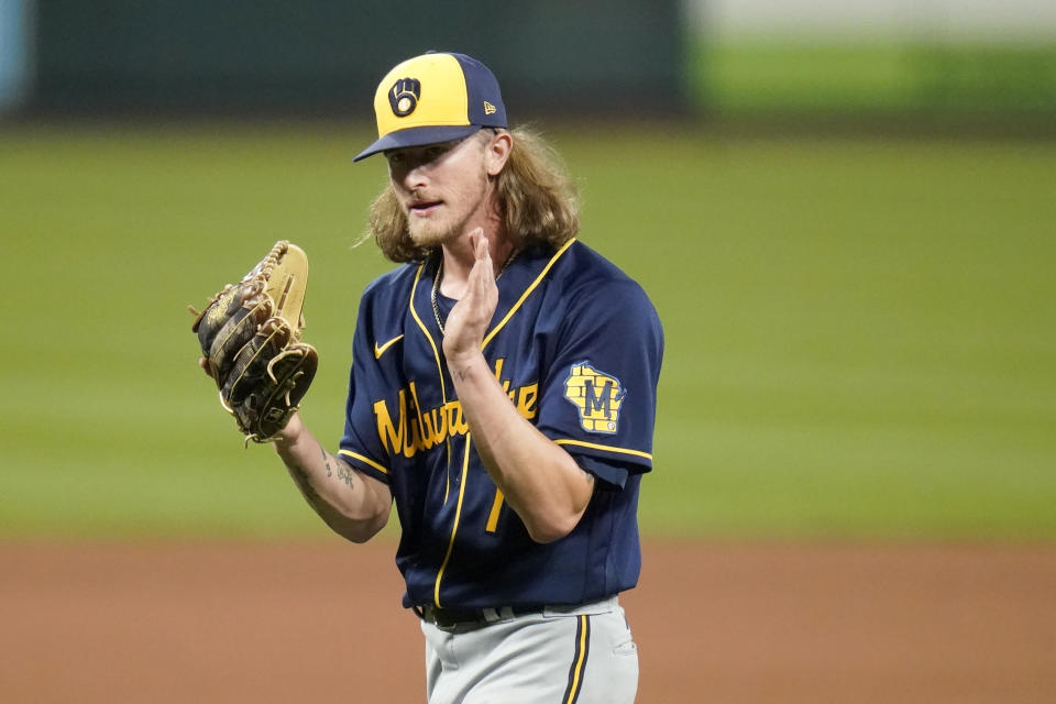 Milwaukee Brewers relief pitcher Josh Hader 