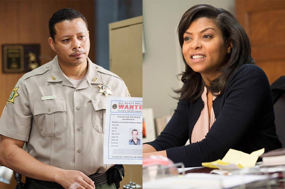 Sheriff Braydon shows a wanted poster, and Samantha works at her desk