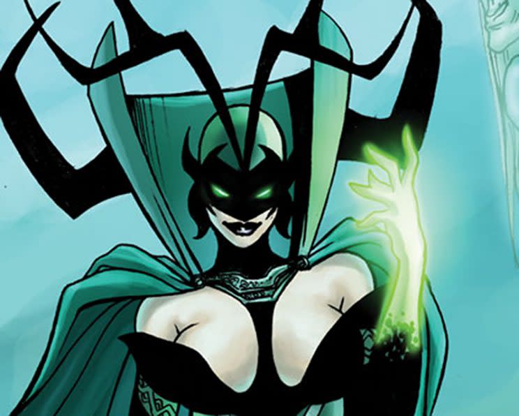 The comic-book Hela.