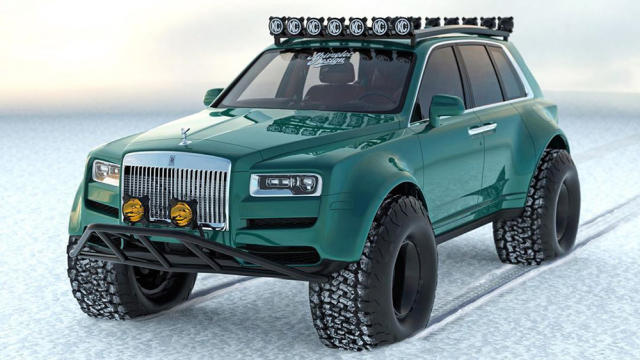 This Custom Rolls-Royce Cullinan Comes Complete With AutoZone-Style Fake  Aero