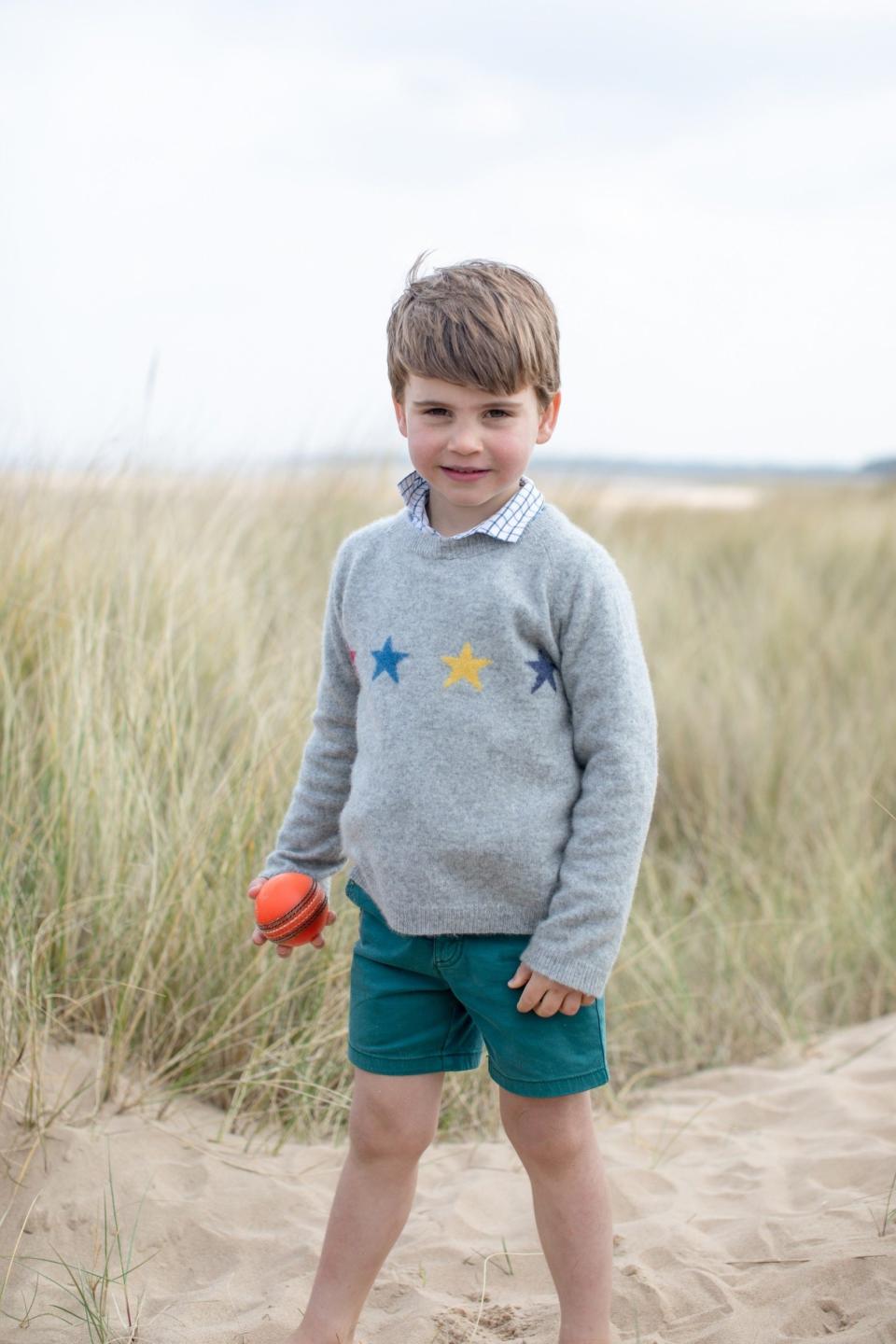 The photoshoot took place on the coast in Norfolk - The Duchess of Cambridge
