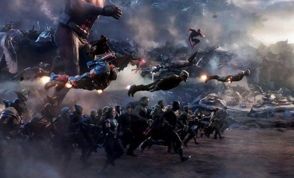 Escena de la batalla final en Avengers: Endgame (Imagen: Marvel Studios)
