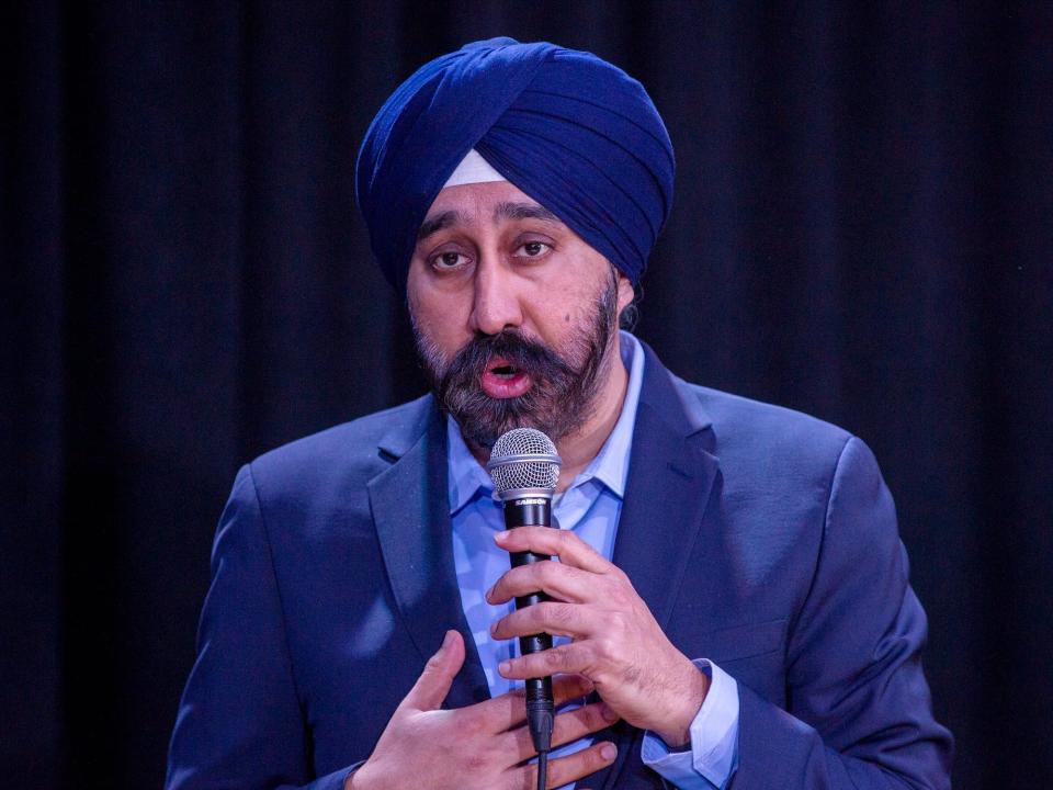 Bhalla at an event in Jersey City in February.