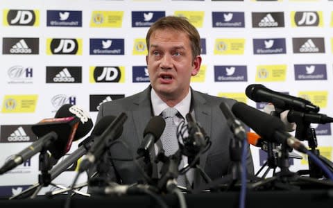 Scottish FA Chief Executive Ian Maxwell during a press conference at Hampden Park, Glasgow. - Credit: PA