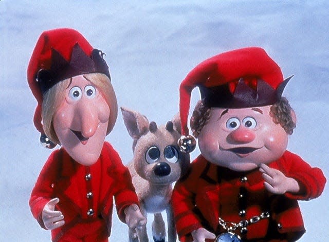 Jangle Bells, left, and Jingle Bells from “The Year Without a Santa Claus.”