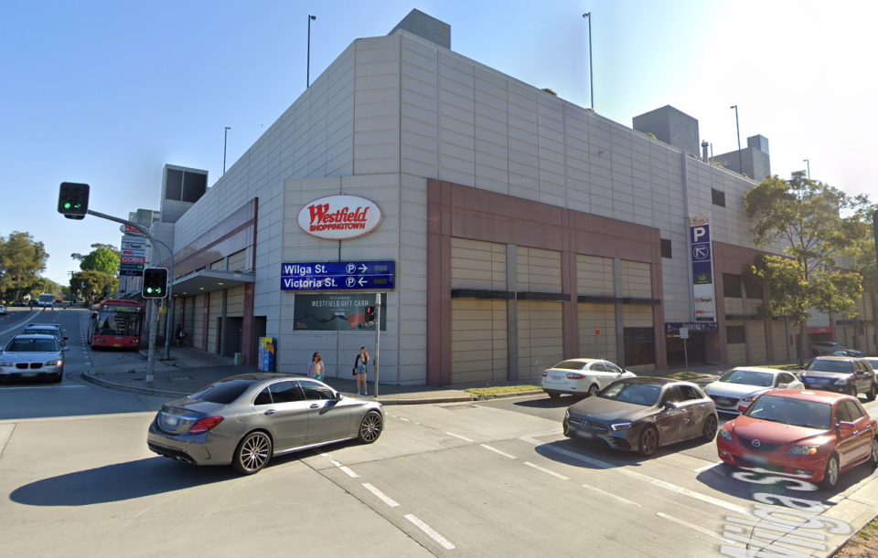 Westfield Burwood shoppers have been issued a coronavirus warning. Pictured is a Google Maps image of the shopping centre in Sydney.