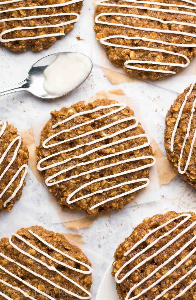 Healthy Iced Gingerbread Cookies