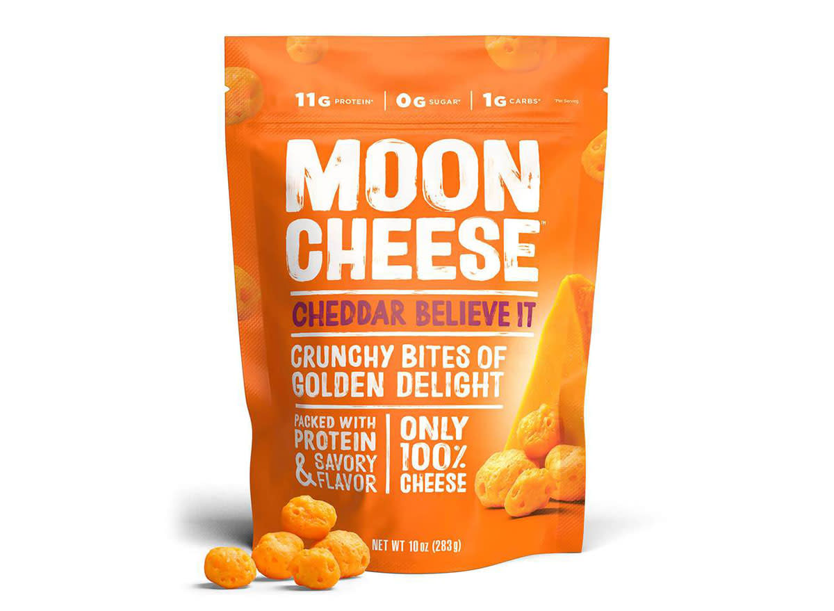 moon cheese cheddar bites