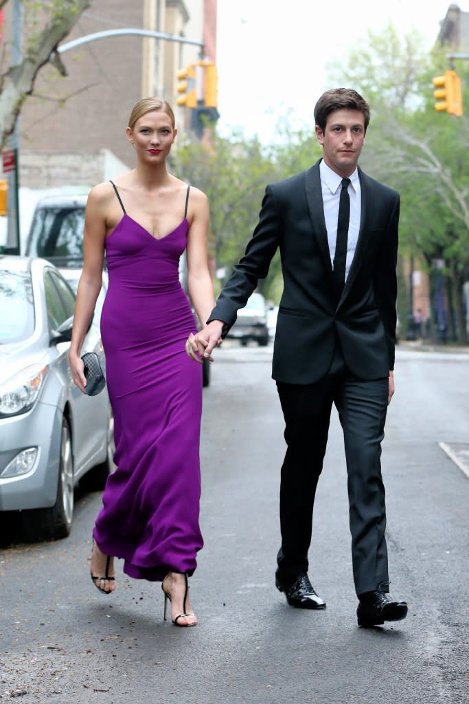 Kloss and Kushner are seen above in New York City in 2016. Christopher Peterso/Splash News