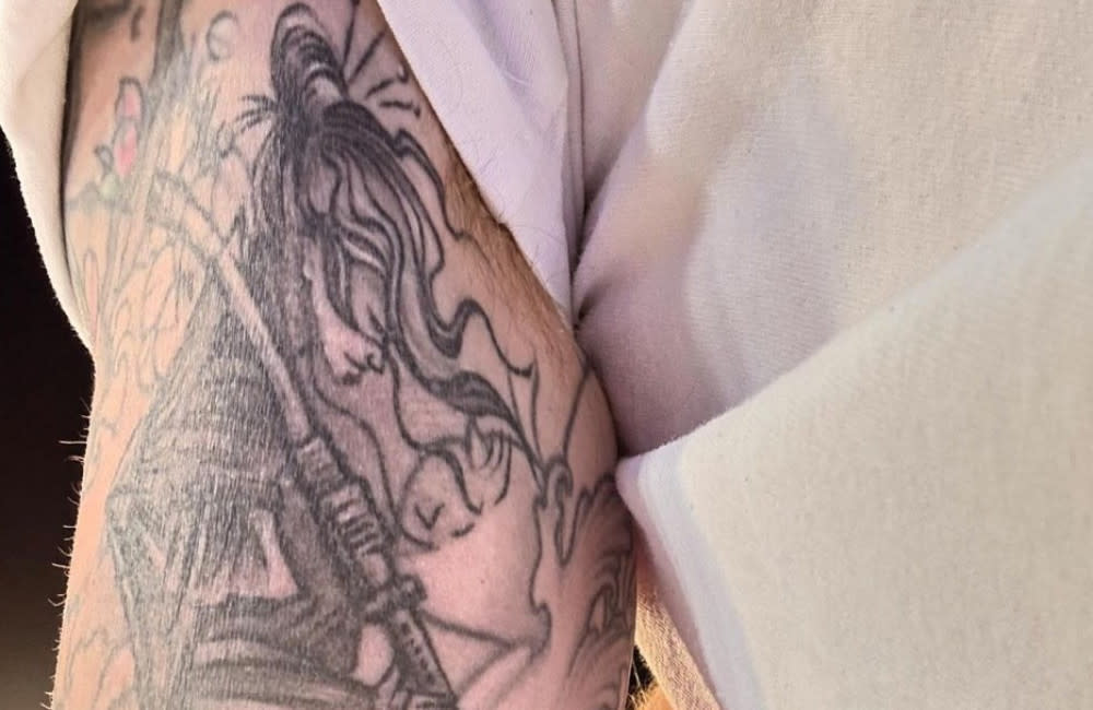 Ronan Keating has revealed his wife has a ‘challenge ahead’ – as he unveiled a new tattoo of a sword-wielding female warrior credit:Bang Showbiz