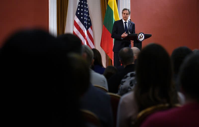 U.S. Secretary of State Blinken visits Vilnius