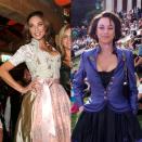 Fast hätten wir Lilly Becker auf dem Bild rechts nicht erkannt. Auf der Wiesn 2013 (r.) schien das Model einen Style-Totalausfall gehabt zu haben. Lillys Dirndl-Jacke schien mindestens zwei Nummern zu klein. Ihr kinnlanger Bob wirkte ziemlich bieder. Heute hat die Frau von Boris Becker ihre Lockenmähne wieder, ihren Stil zum Glück auch. (Bilder: Getty Images)