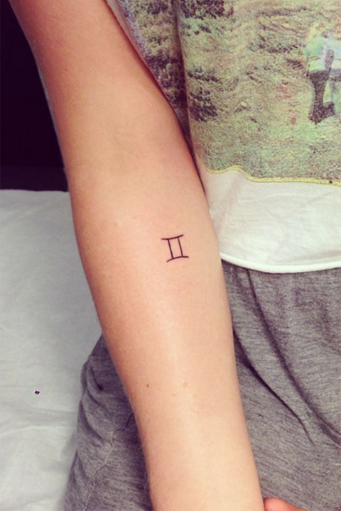 cute gemini sign tattoos