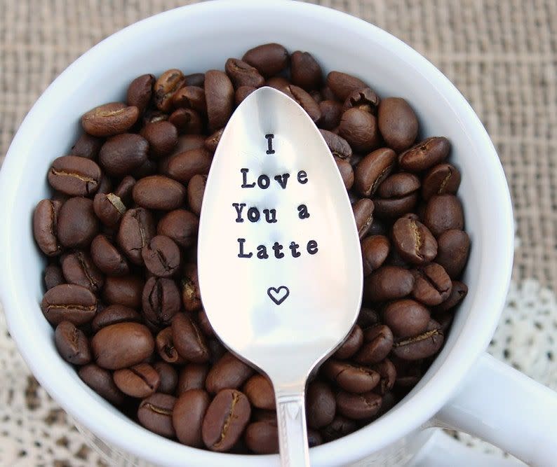 'I Love You a Latte' Coffee Spoon