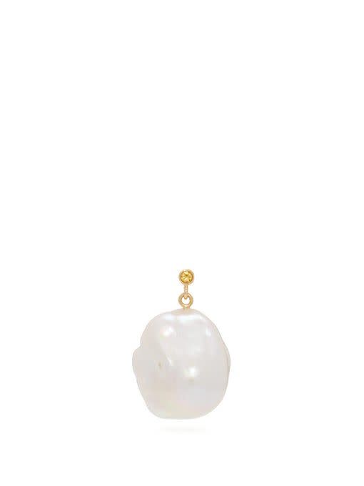 20) Morgiana Baroque-Pearl Drop Earring