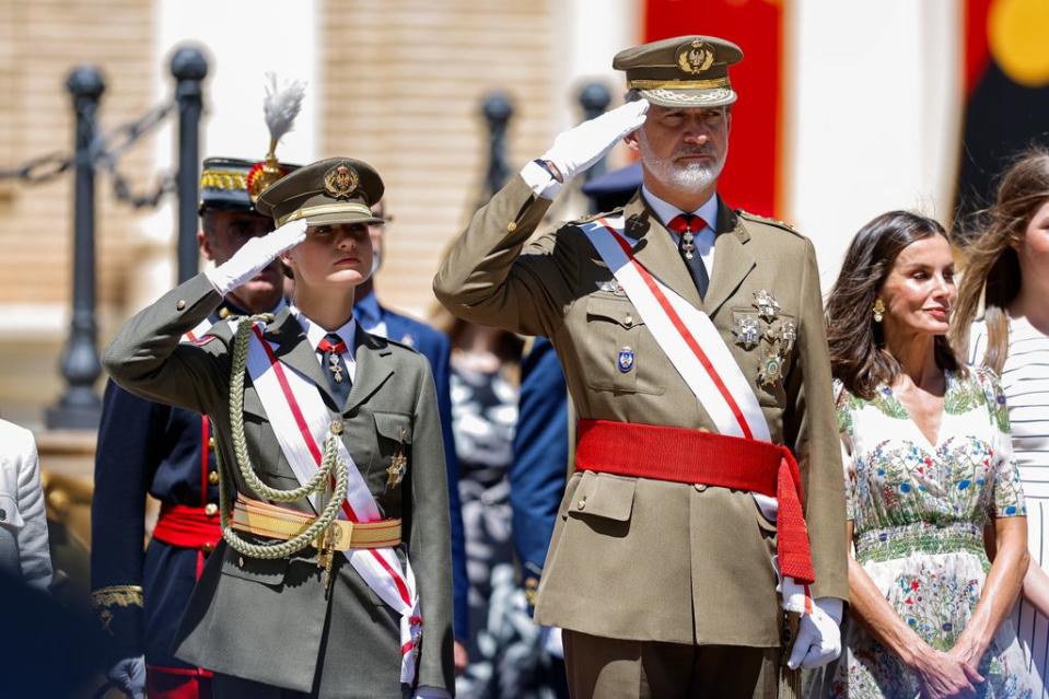 La princesa Leonor es nombrada dama alférez