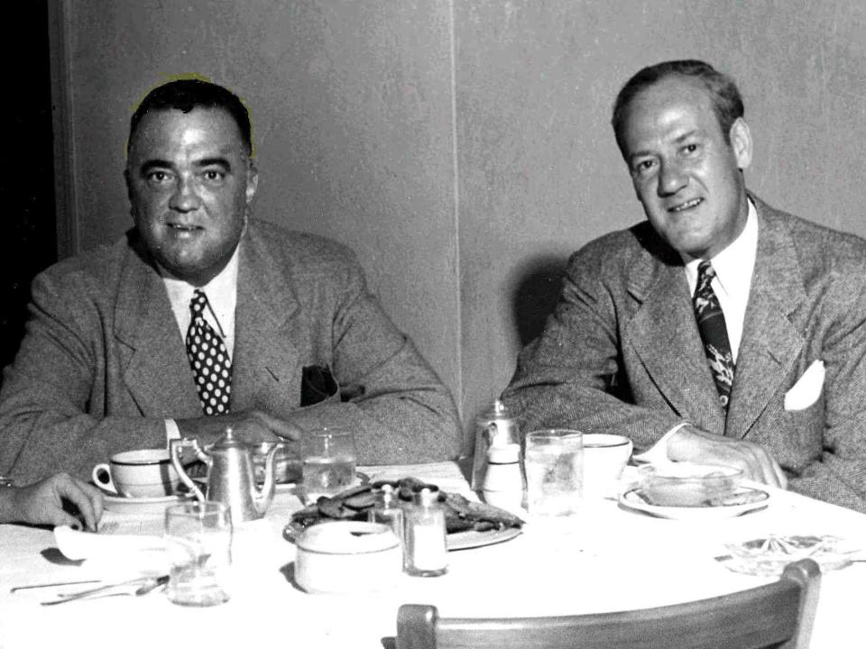 J. Edgar Hoover and Clyde Tolson in Miami.