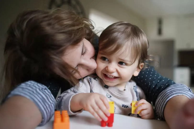 A mum with her young son