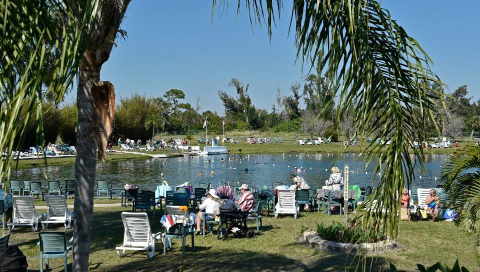 The water in Warm Mineral Springs Park is made up of some 51 minerals. People from all over the world visits the springs yearly at 12200 San Servando Ave, in North Port.