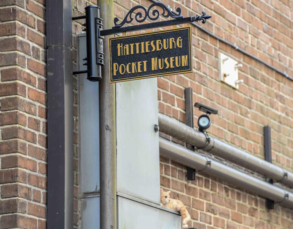 Mississippi's smallest museum, the Hattiesburg Pocket Museum, opened this August off of a back alley in downtown Hattiesburg, Miss., pictured here Aug. 24.