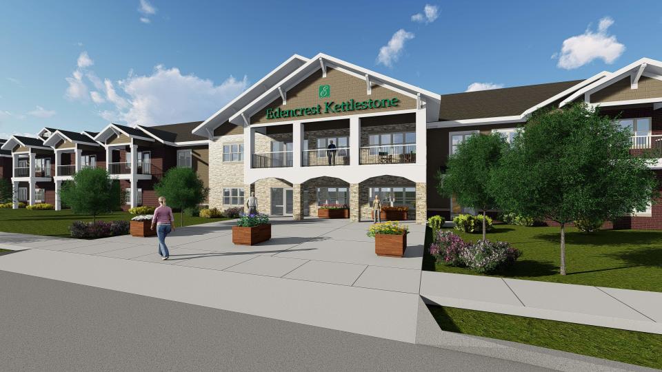 Hubbell Realty Co.'s Edencrest senior living complex will have 80 homes for assisted living, independent living and memory care. The project is estimated to cost $22 million.