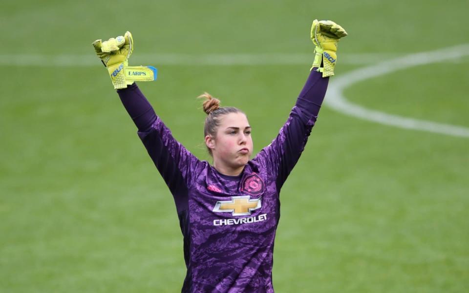 Manchester United goalkeeper Mary Earps returned to the club this season after a year with German club Wolfsburg - Action Images via Reuters