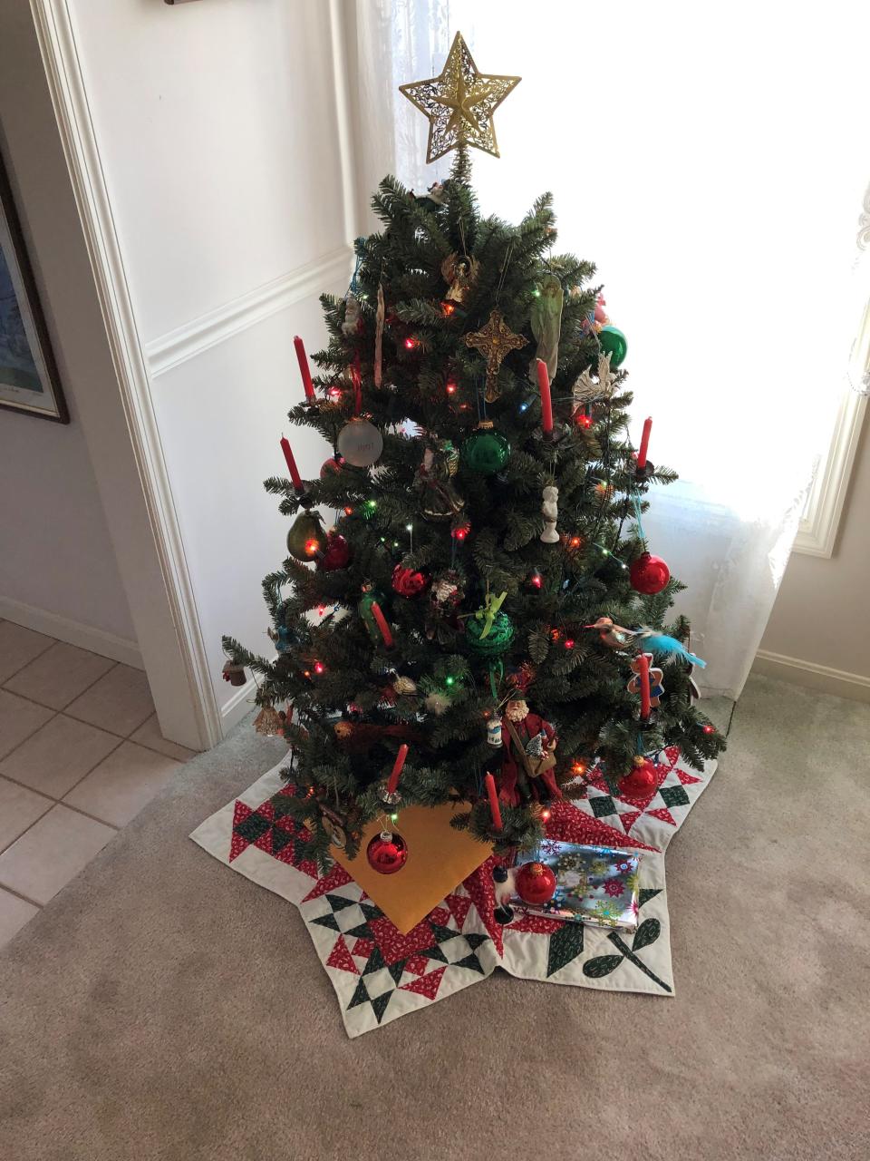 A German-style Christmas tree