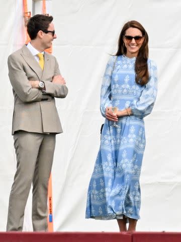 <p>Samir Hussein/WireImage</p> Kate Middleton at a charity polo match on July 6