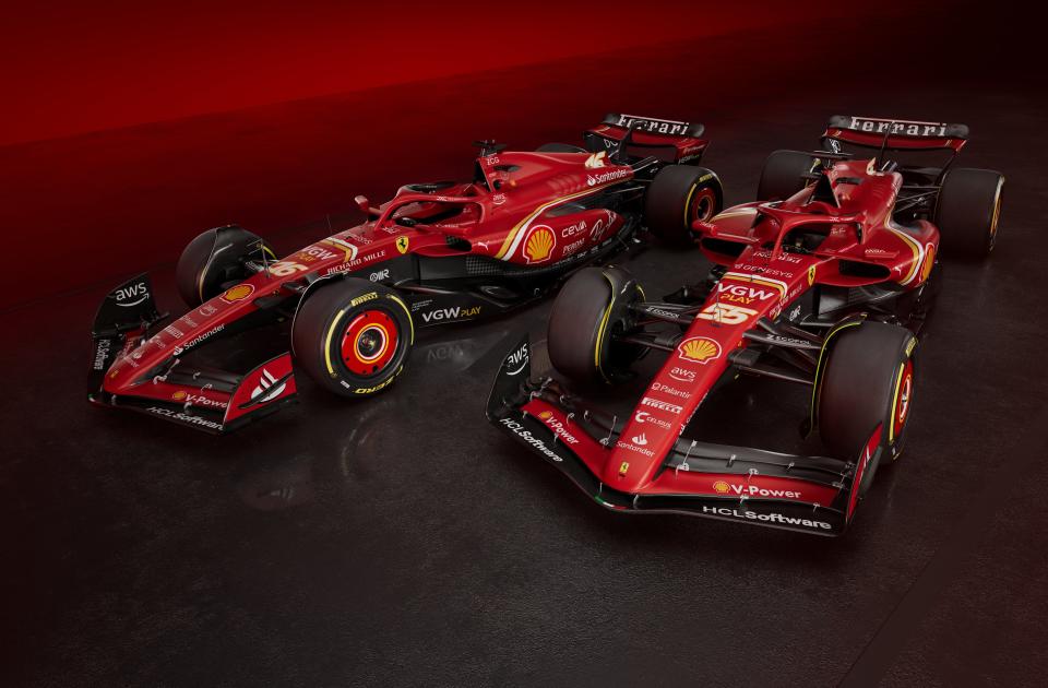 The two Ferrari SF-24 cars (Scuderia Ferrari)