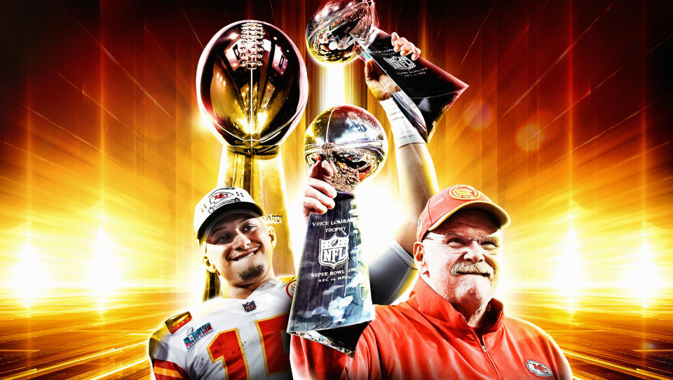 What's next for the Kansas City Chiefs? An attempt at an unprecedented Super Bowl three-peat. (Taylar Sievert/Yahoo Sports)