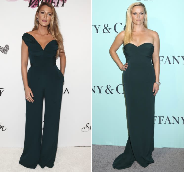 Blake Lively und Reese Witherspoon in Brandon Maxwell (Bilder: AP)